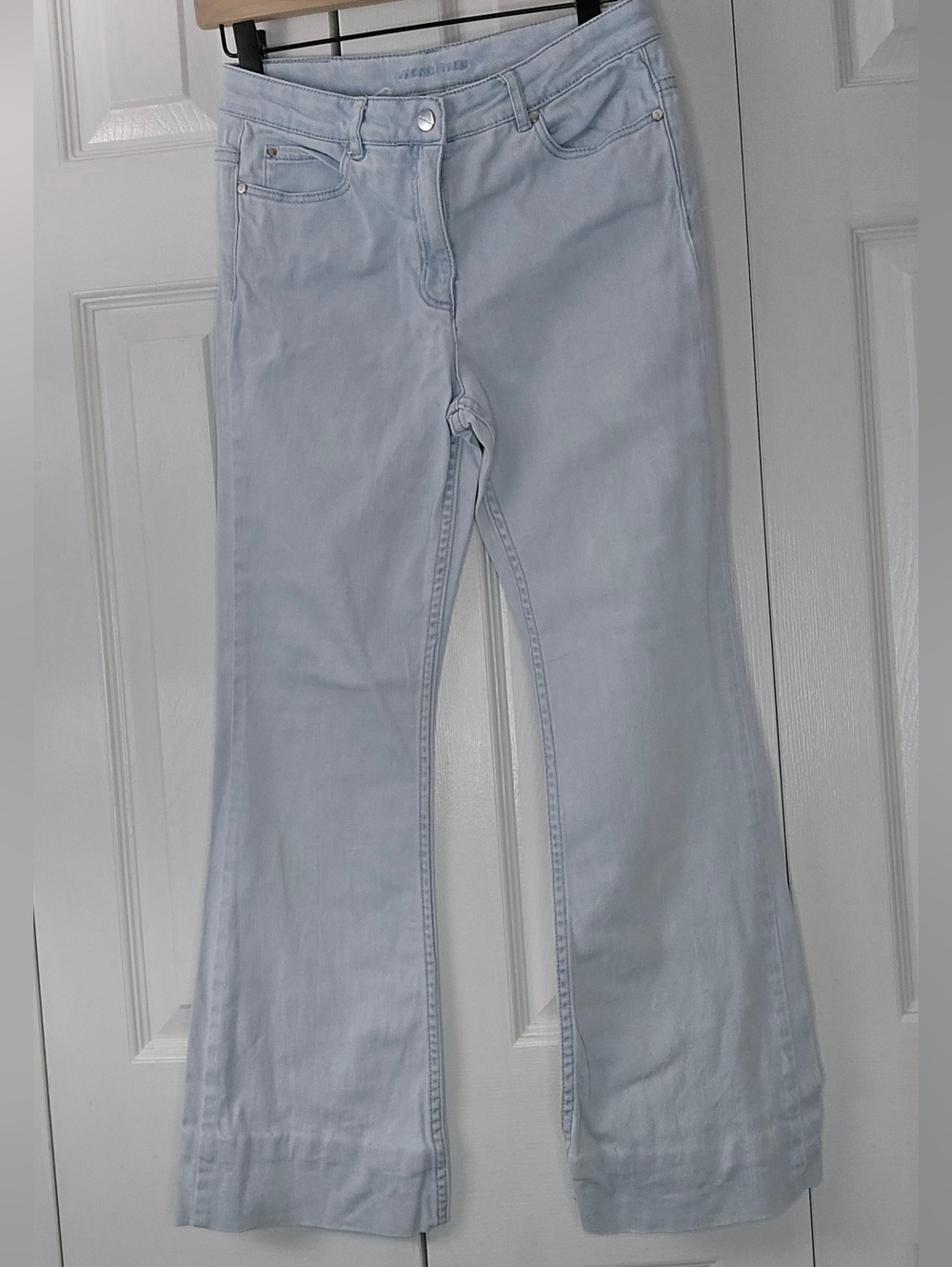 Light Blue Girls Flare Jeans - Jacadi Paris